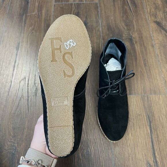 Franco Sarto Albi Womens Wedge Heel Bootie Black US Size 9.5 - Picture 4 of 6